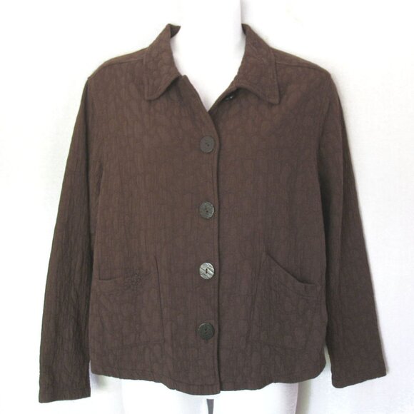 Color Me Cotton CMC Two Pocket Button Front Jacket XL - Picture 4 of 8
